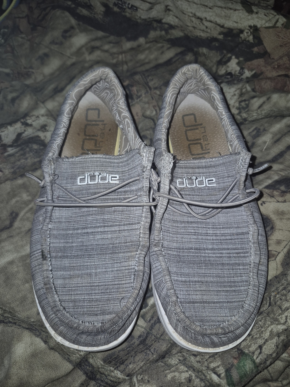 Hey Dude Kids Gray Knit Slip-On Moccasins